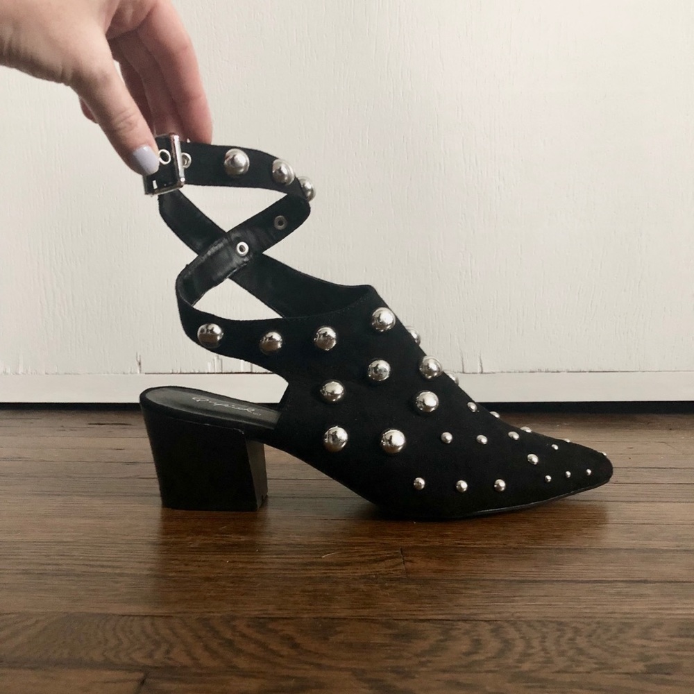 Black Studded Booties